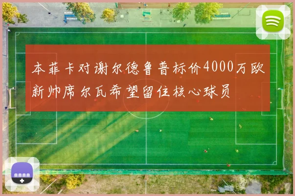 本菲卡对谢尔德鲁普标价4000万欧新帅席尔瓦希望留住核心球员